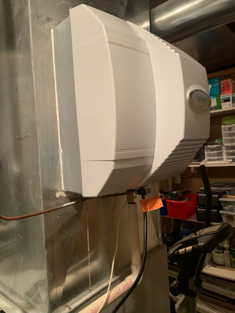 humidifer installation in home